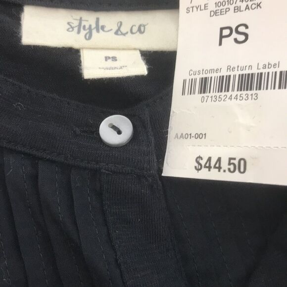 Style & Co Petite Split-Neck Top - Picture 5 of 5